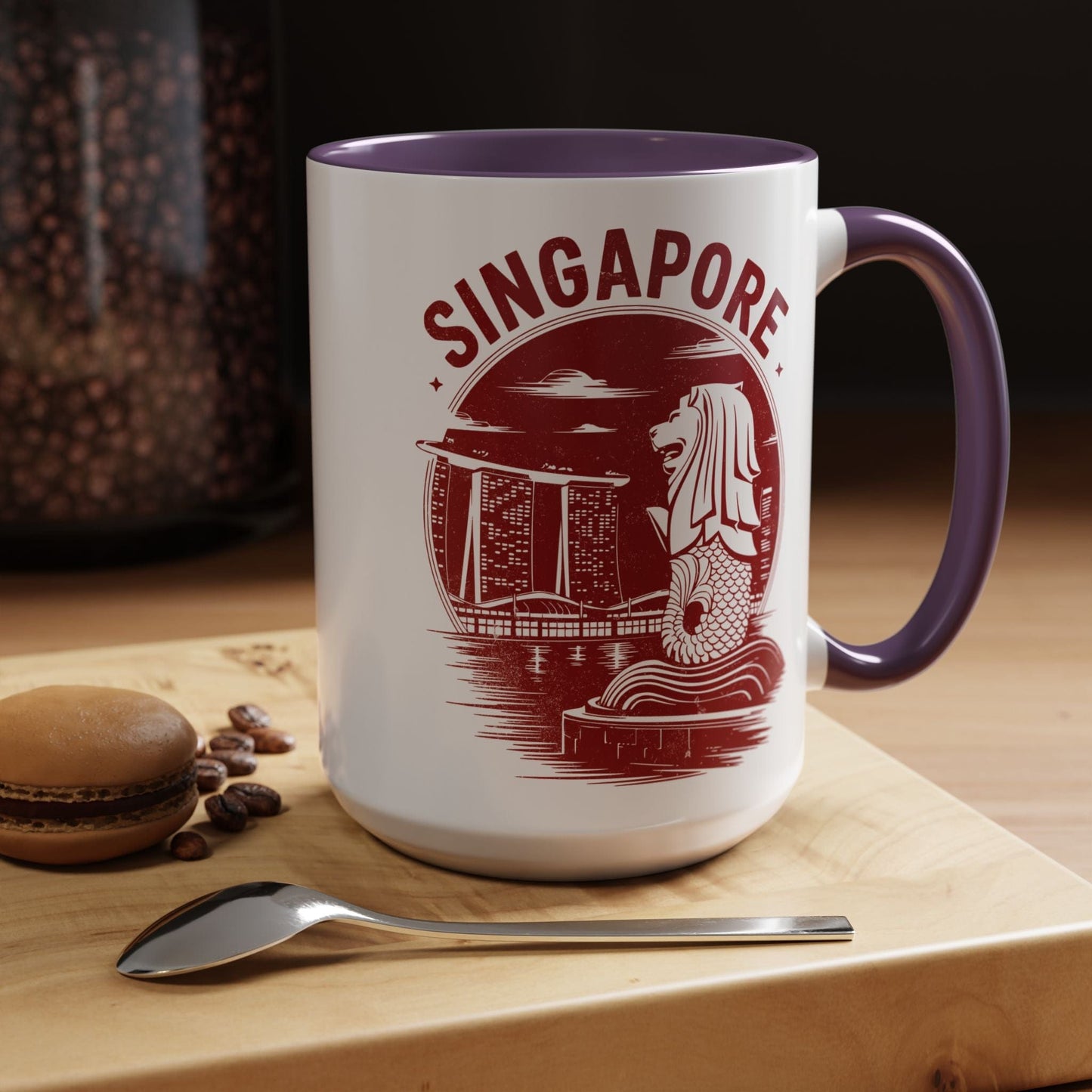 Vintage Singapore Merlion 15oz Mug