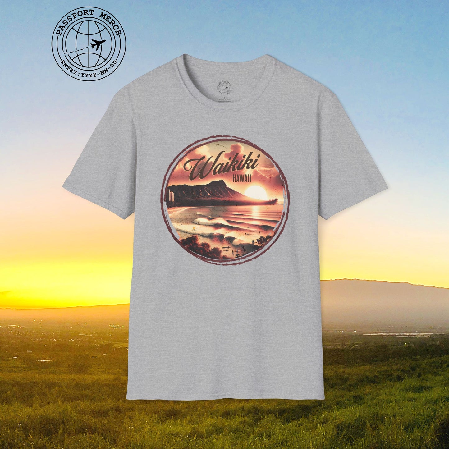 Vintage Nostalgia, Waikiki, Hawaii T-Shirt