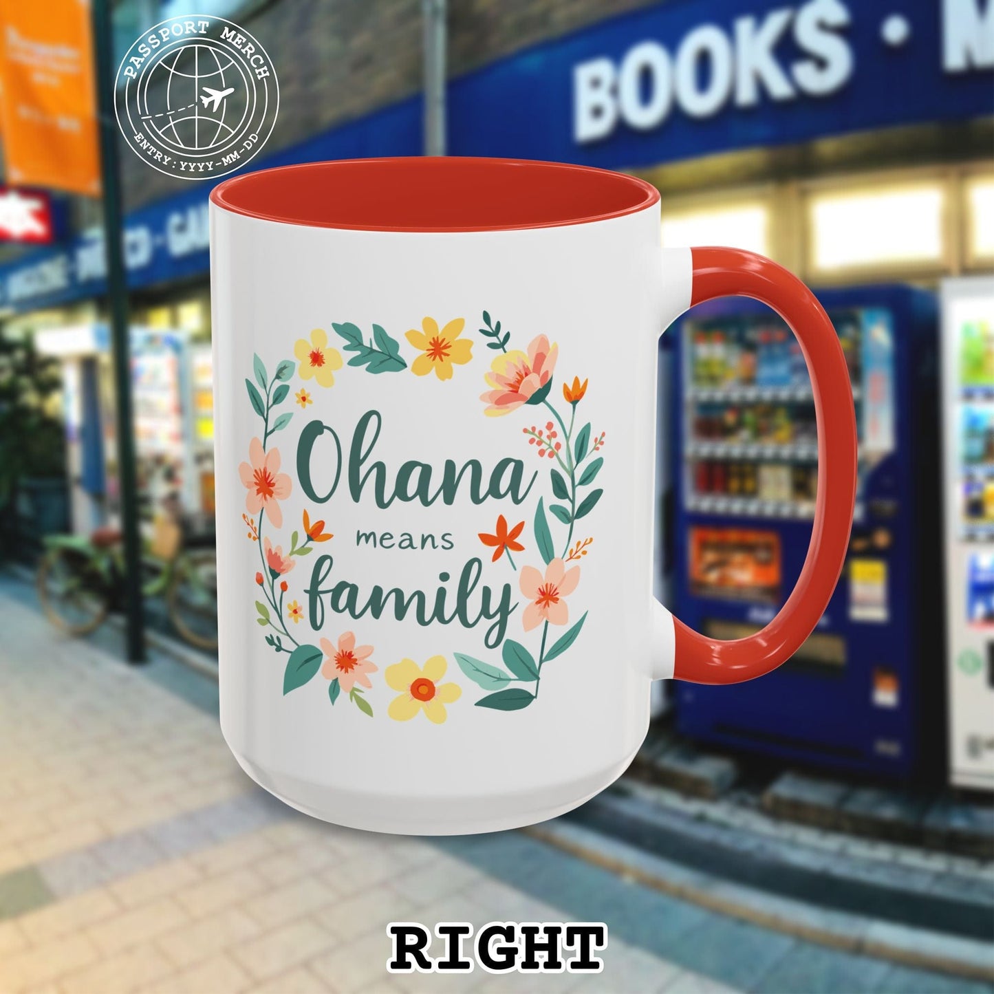 Ohana Means Family, Hawaii 15oz Mug