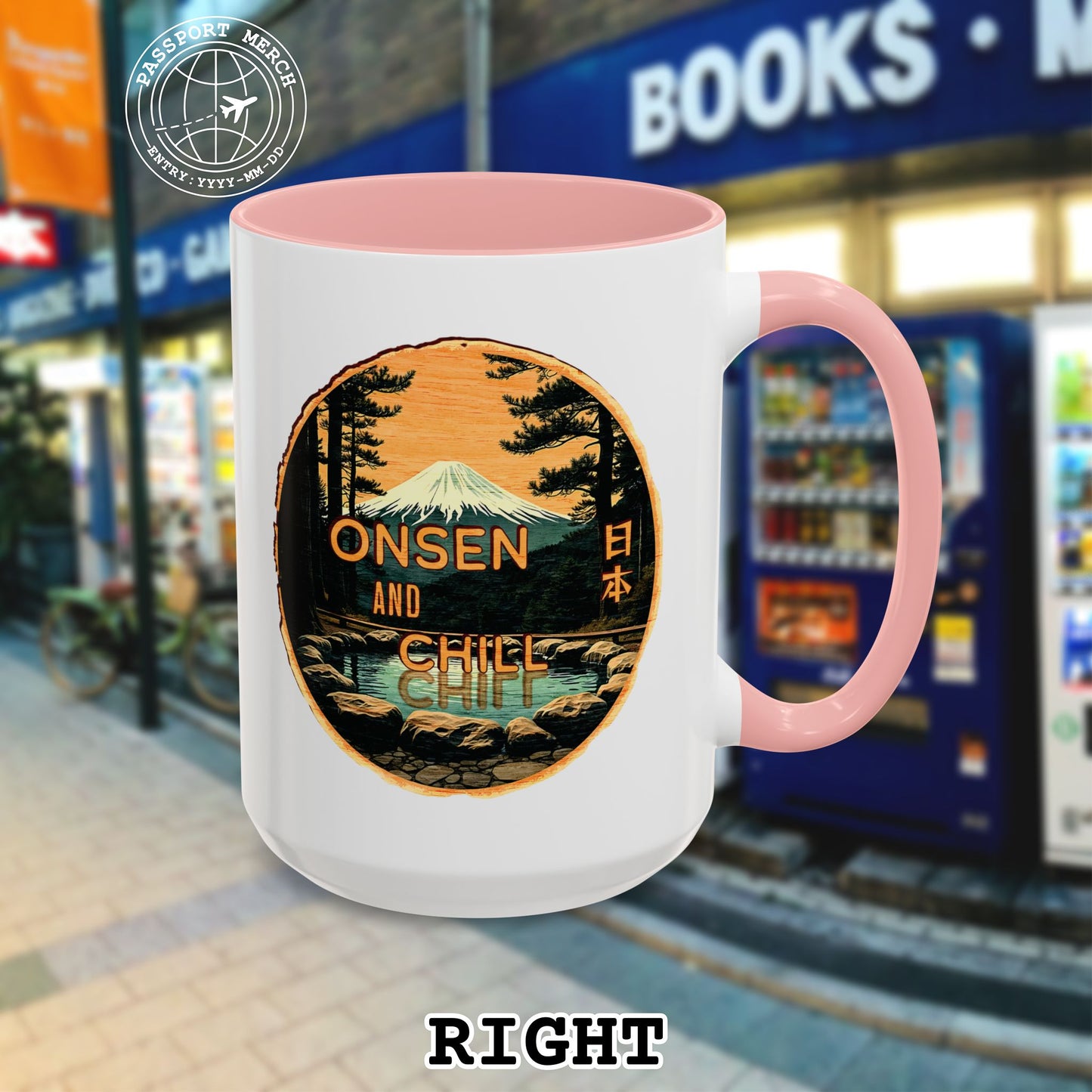 Onsen and Chill, Japan 15oz Mug