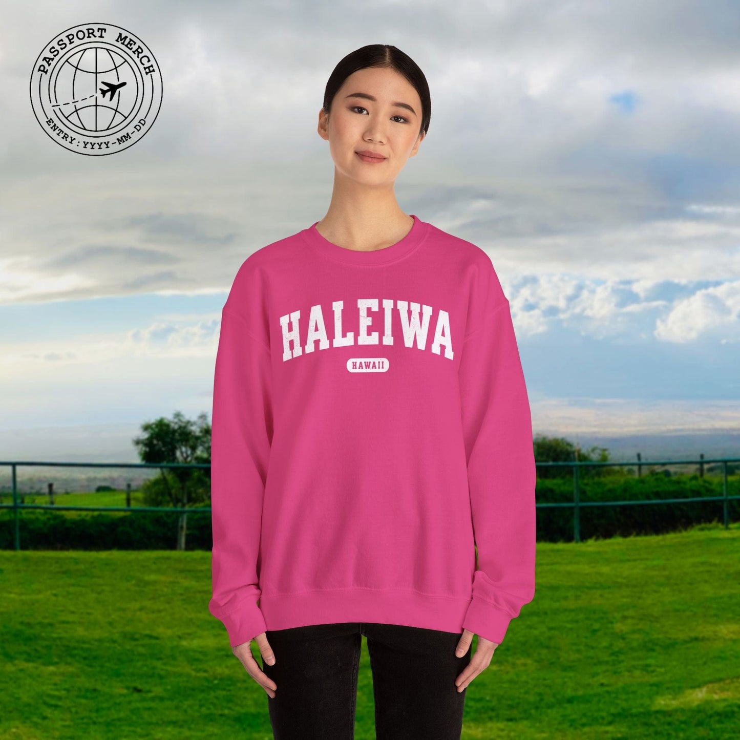 Classic Athletic, Haleiwa, Hawaii (Fan Service) Crewneck