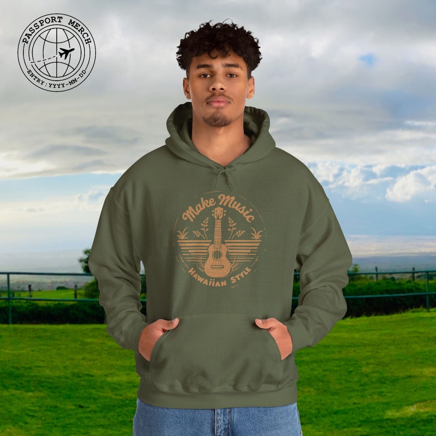 Make Music Hawaiian Style Hoodie