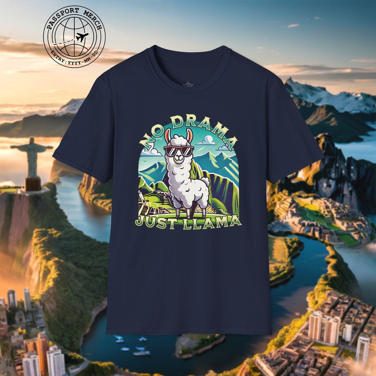 No Drama Just Llama Machu Picchu Peru T-Shirt