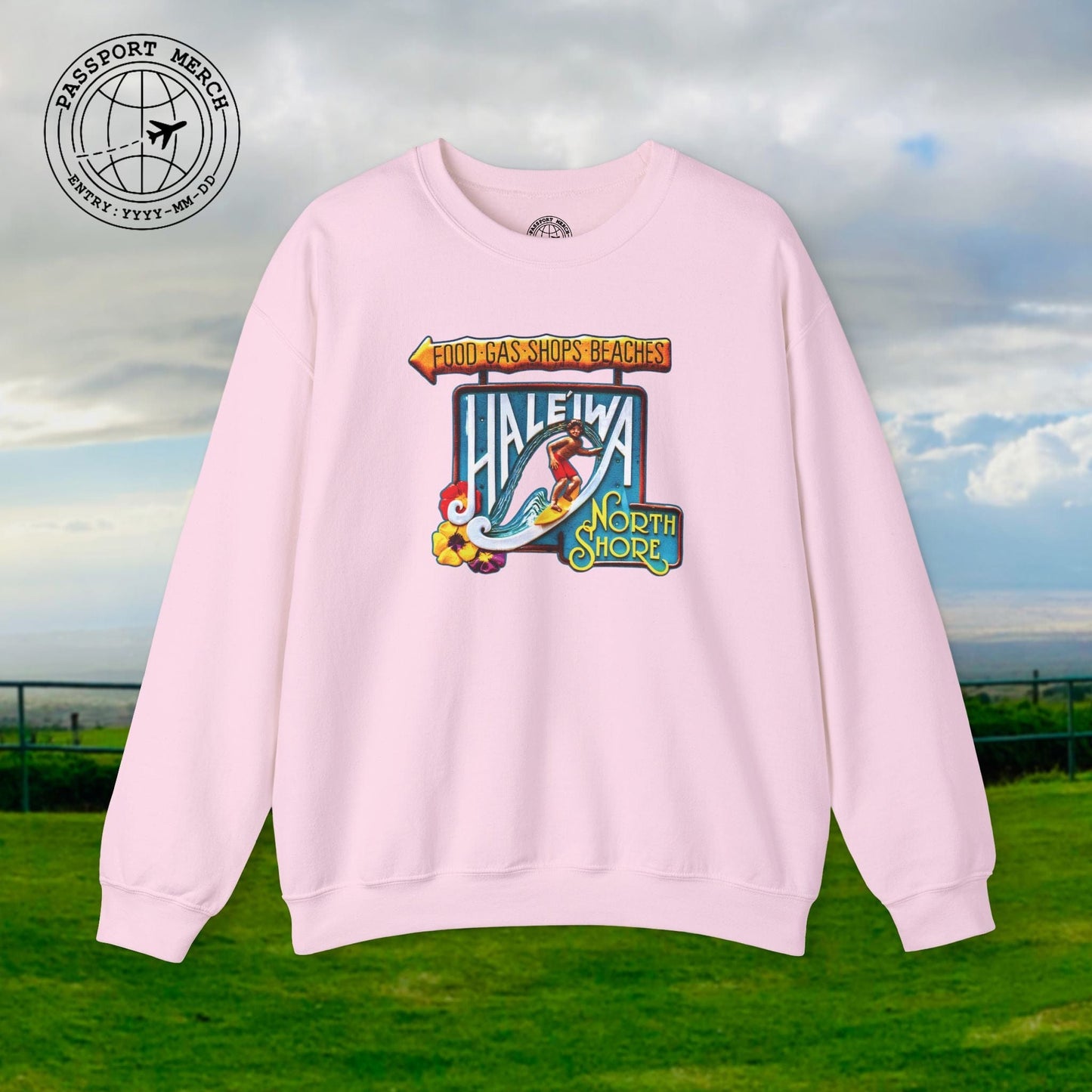Signs of Wanderlust, Hale'iwa (North) Oahu, Hawaii Crewneck