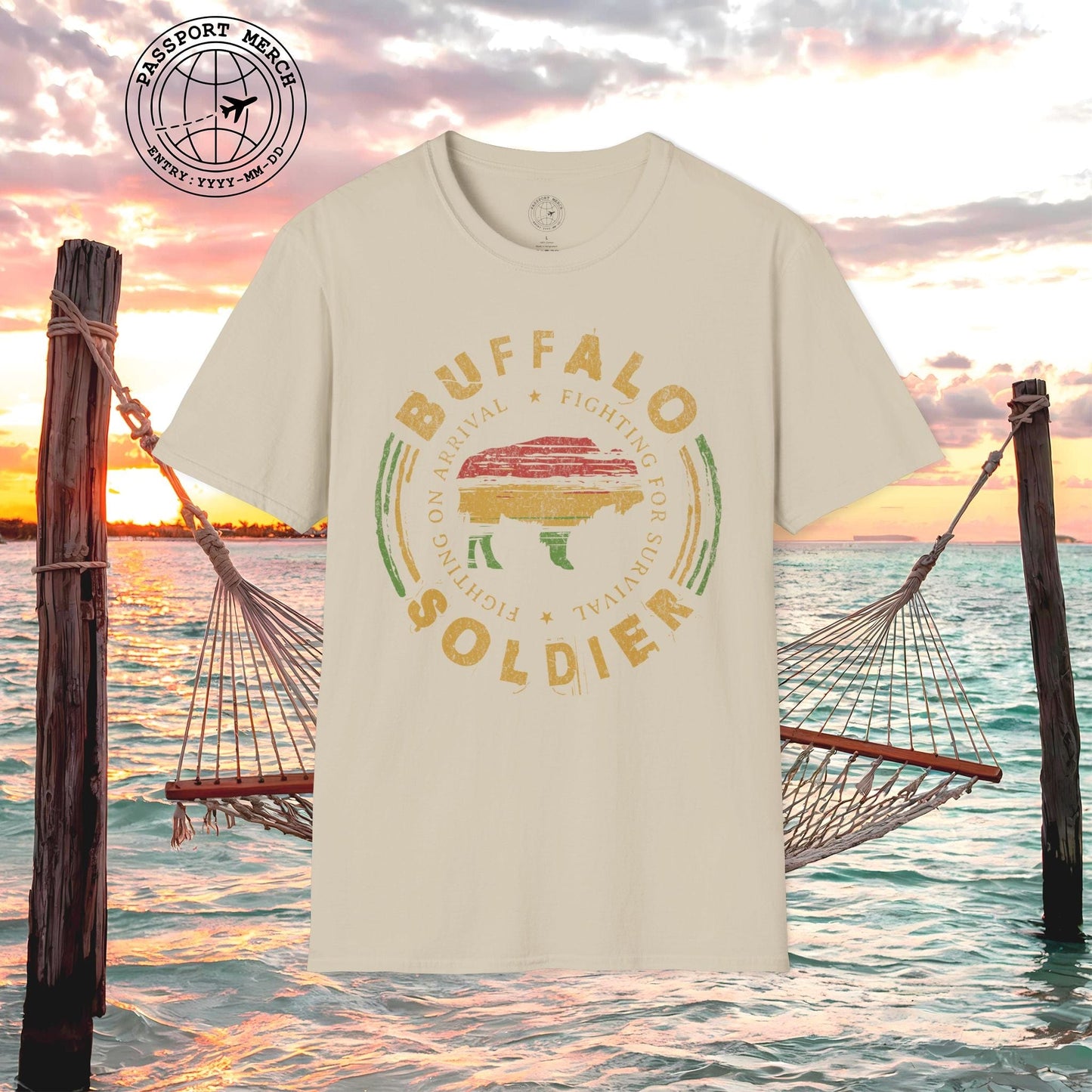 Vintage Buffalo Soldier, Jamaica T-Shirt