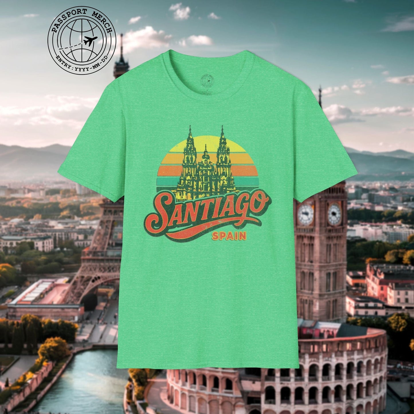 Santiago, Spain - 80's Vintage T-Shirt