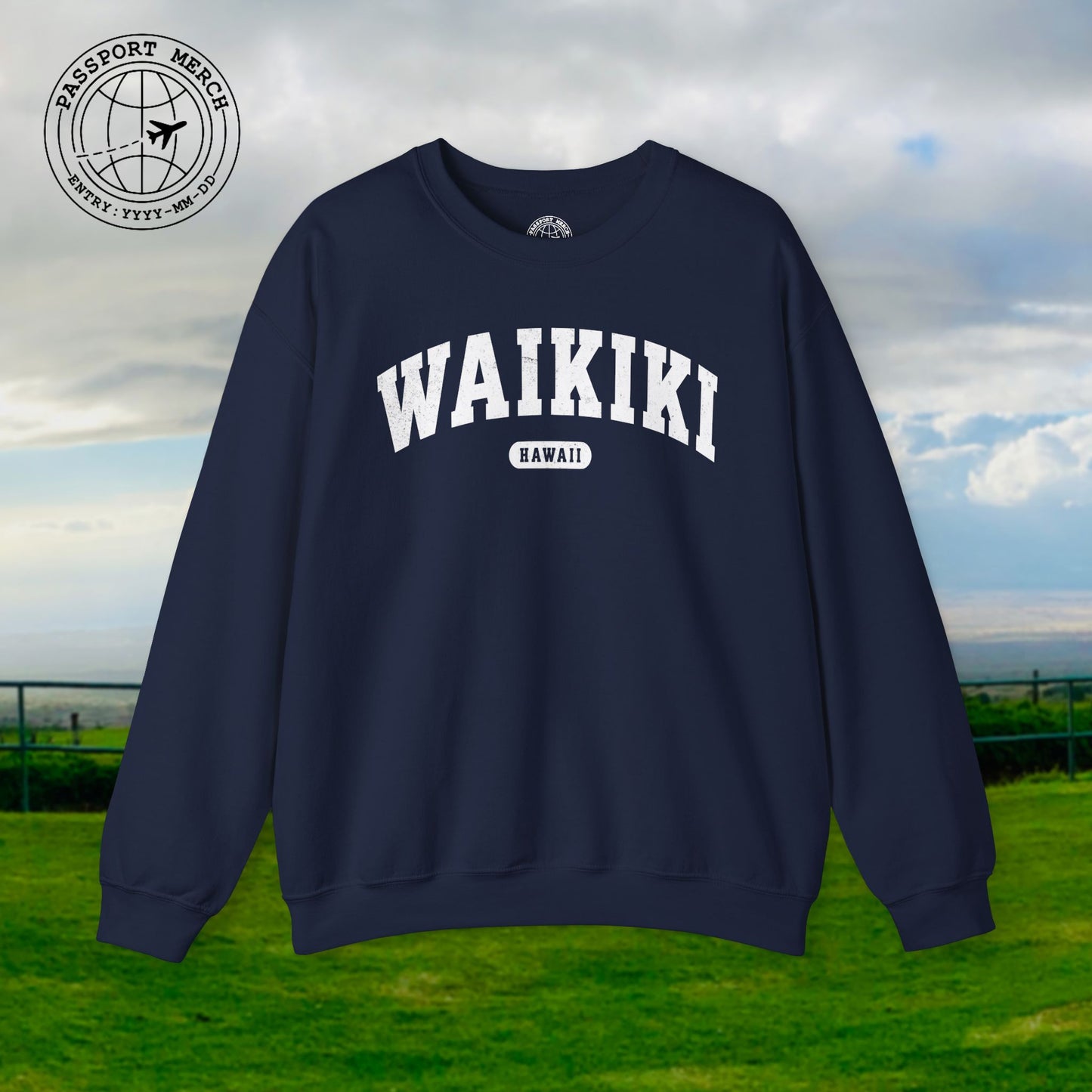 Classic Athletic (Bucket List Edition), Waikiki, Hawaii Crewneck