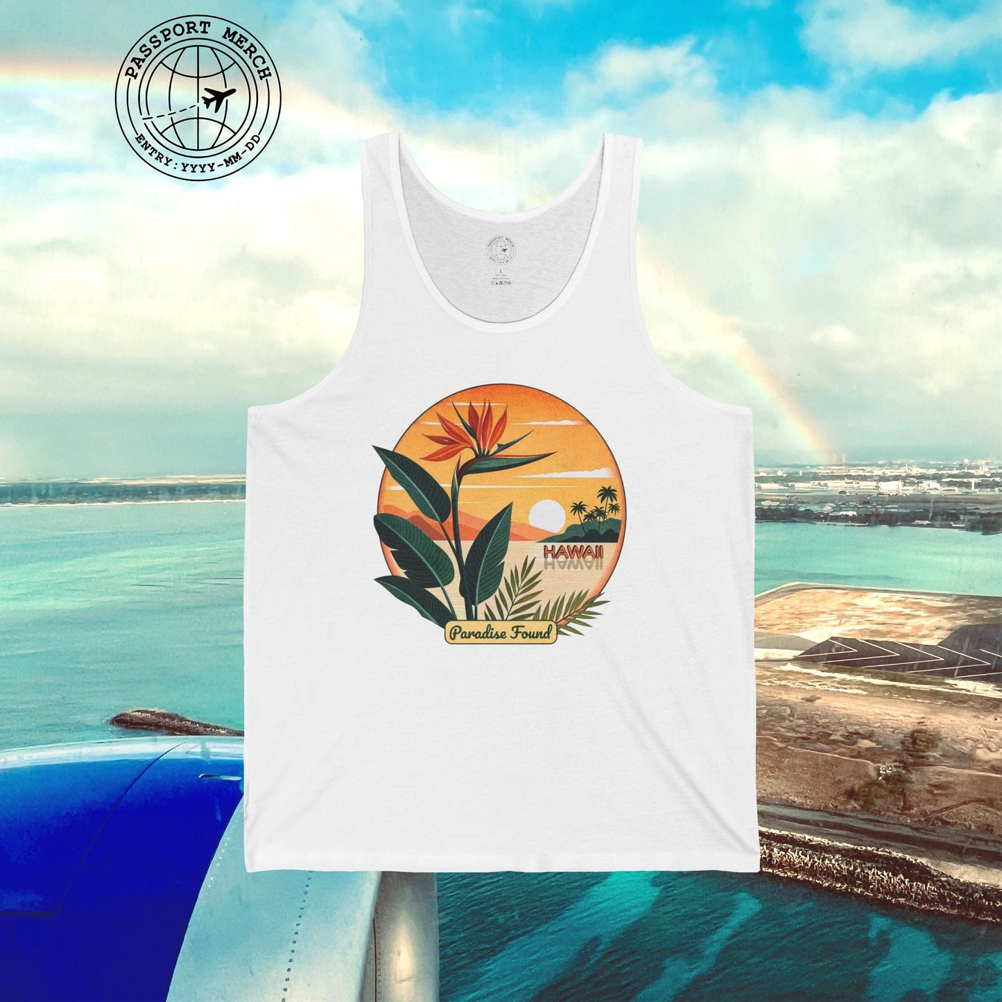 Retro (Bird of) Paradise Found, Hawaii Tank Top