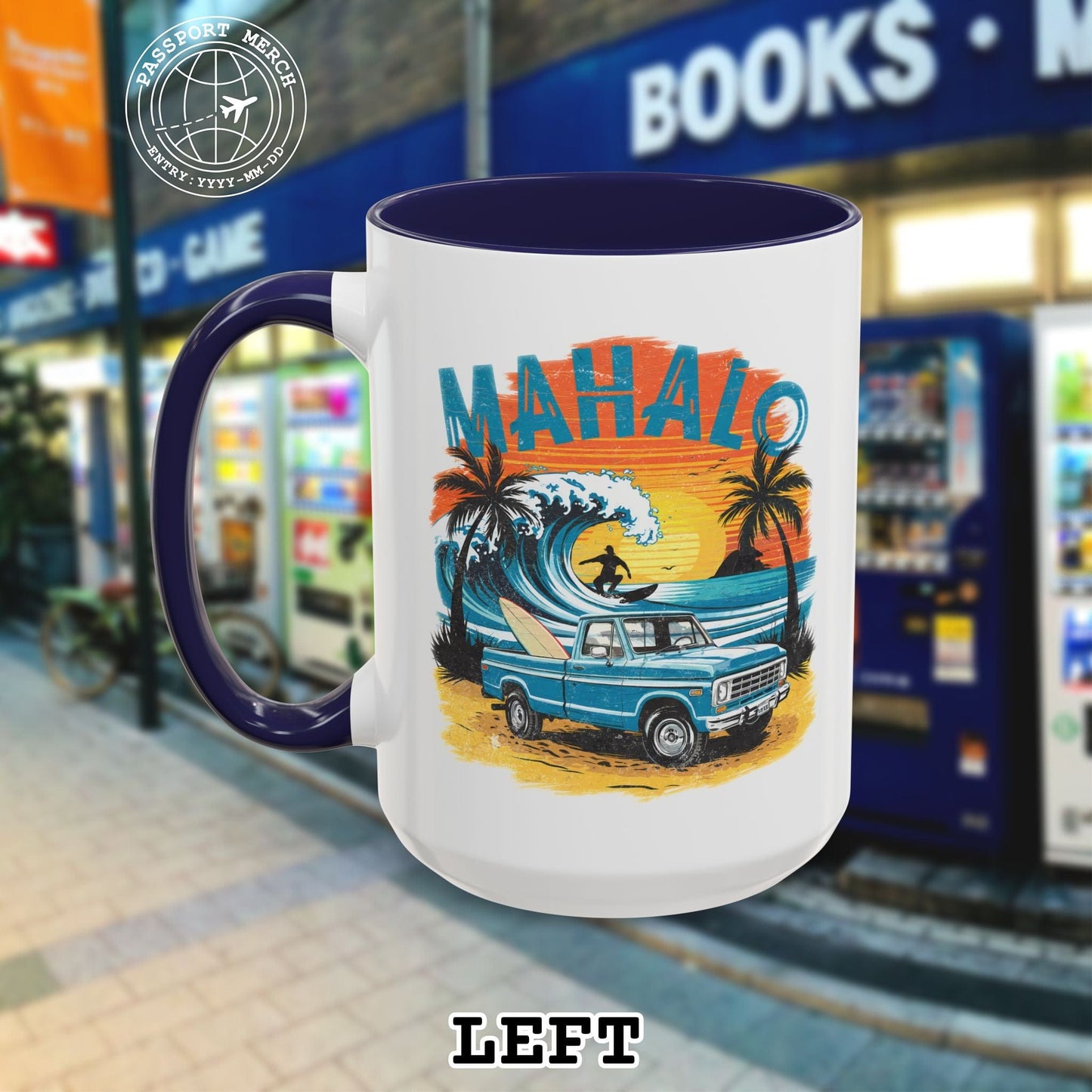 Retro Truck Hawaii Mahalo 15oz Mug