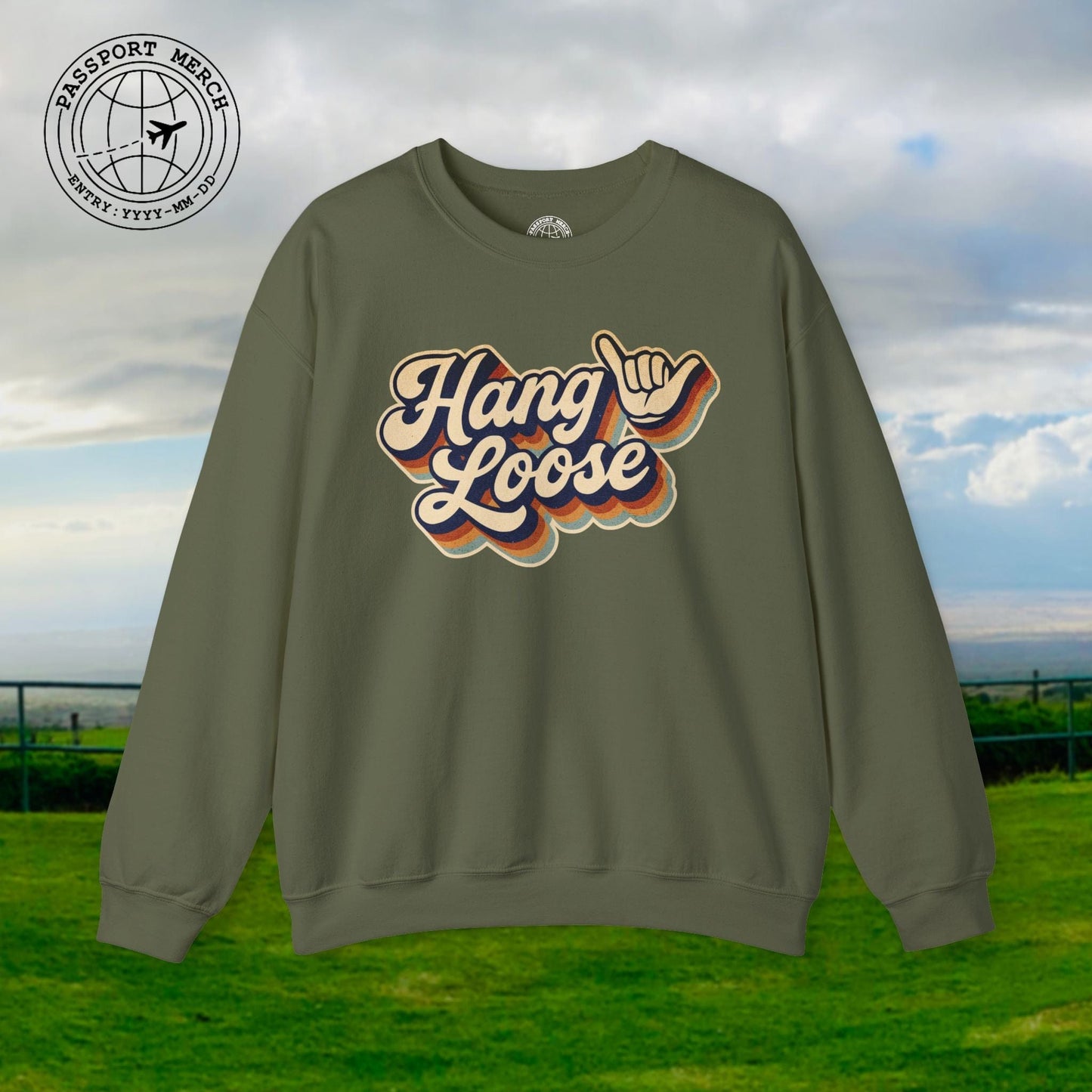 Classic 70s, Hang Loose, Hawaii Crewneck