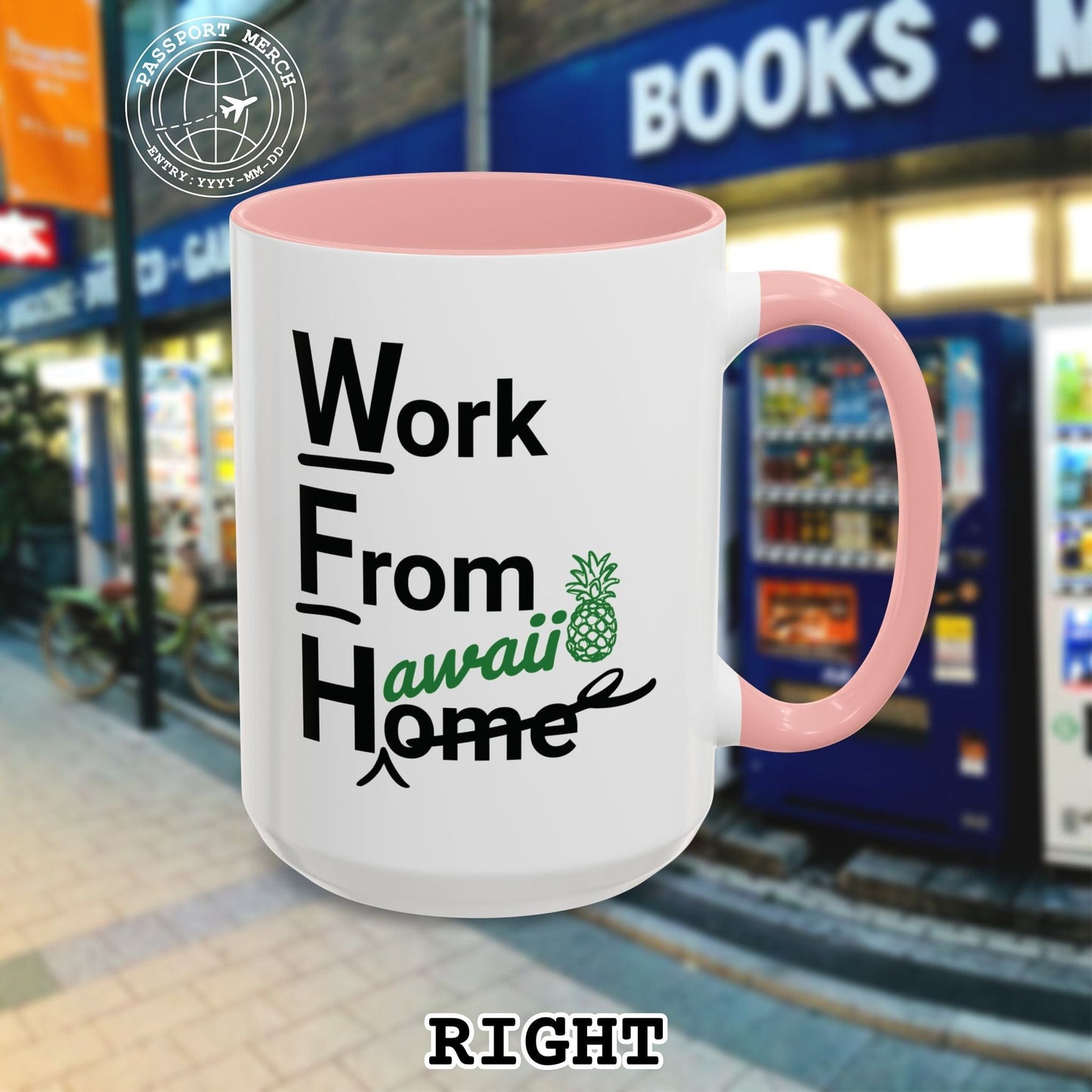 WFH, Work From Hawaii 15oz Mug