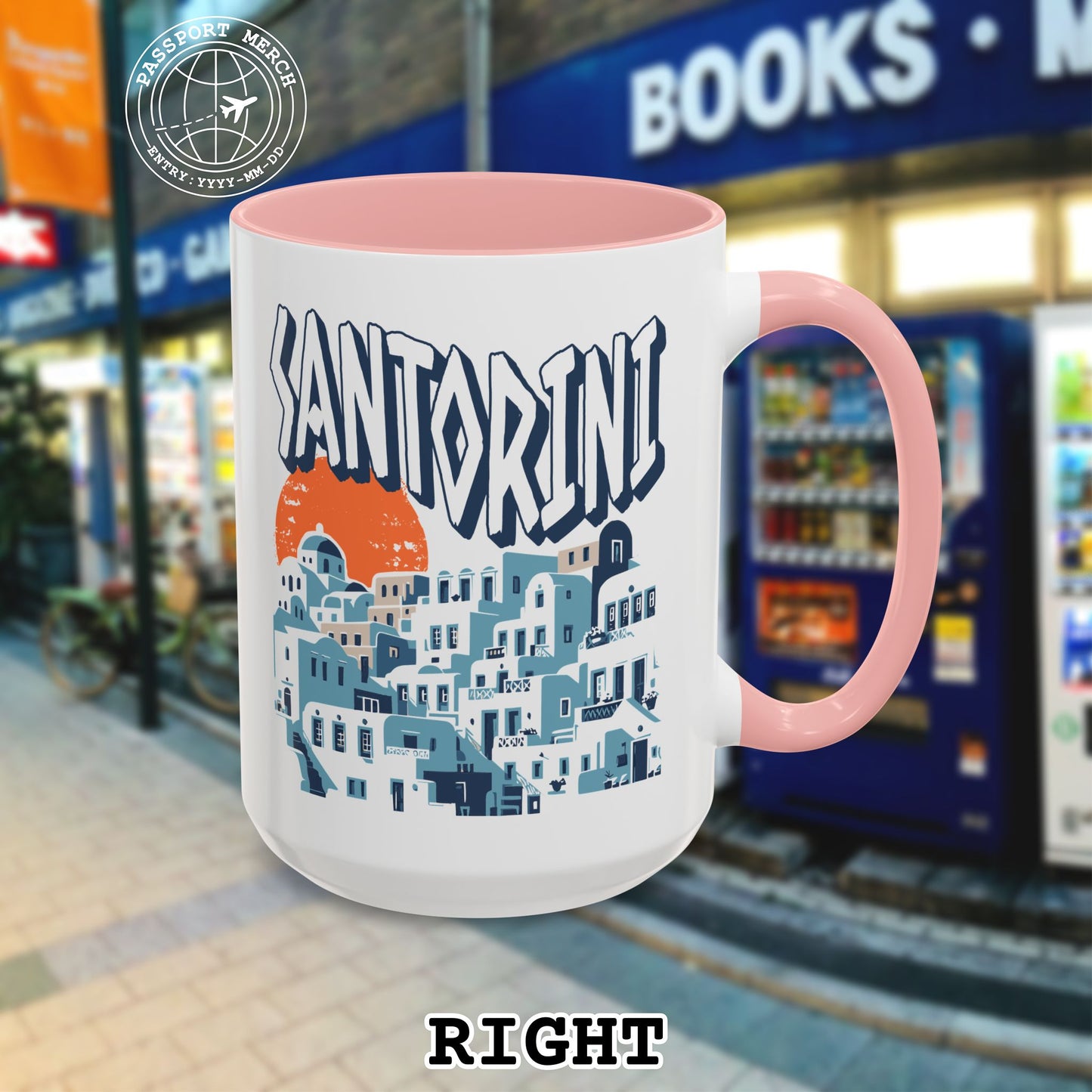 Santorini Shadows, Greece 15oz Mug