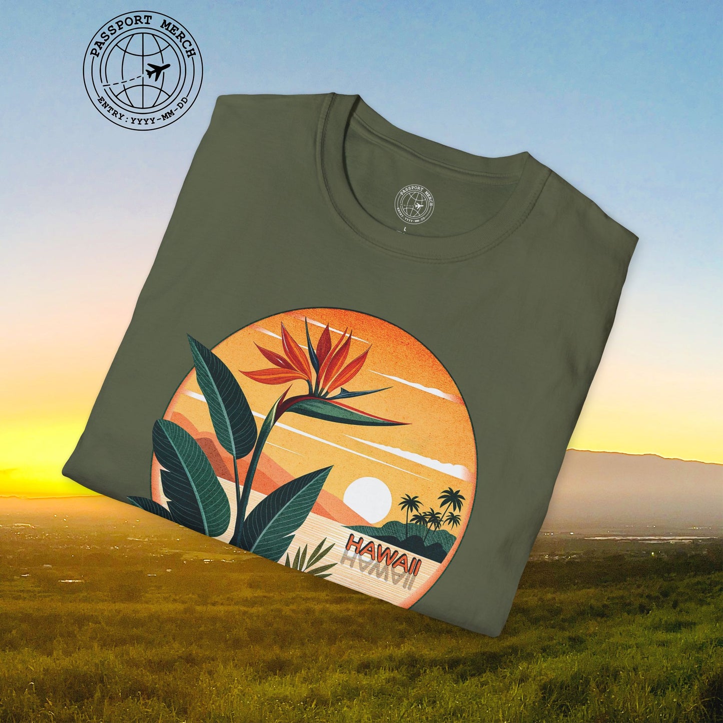 Retro (Bird of) Paradise Found, Hawaii T-Shirt