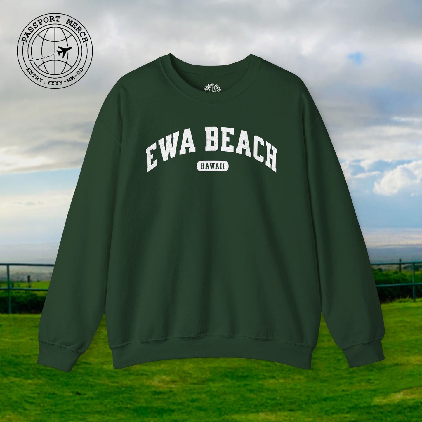 Classic Athletic, Ewa Beach, Hawaii (Fan Service) Crewneck
