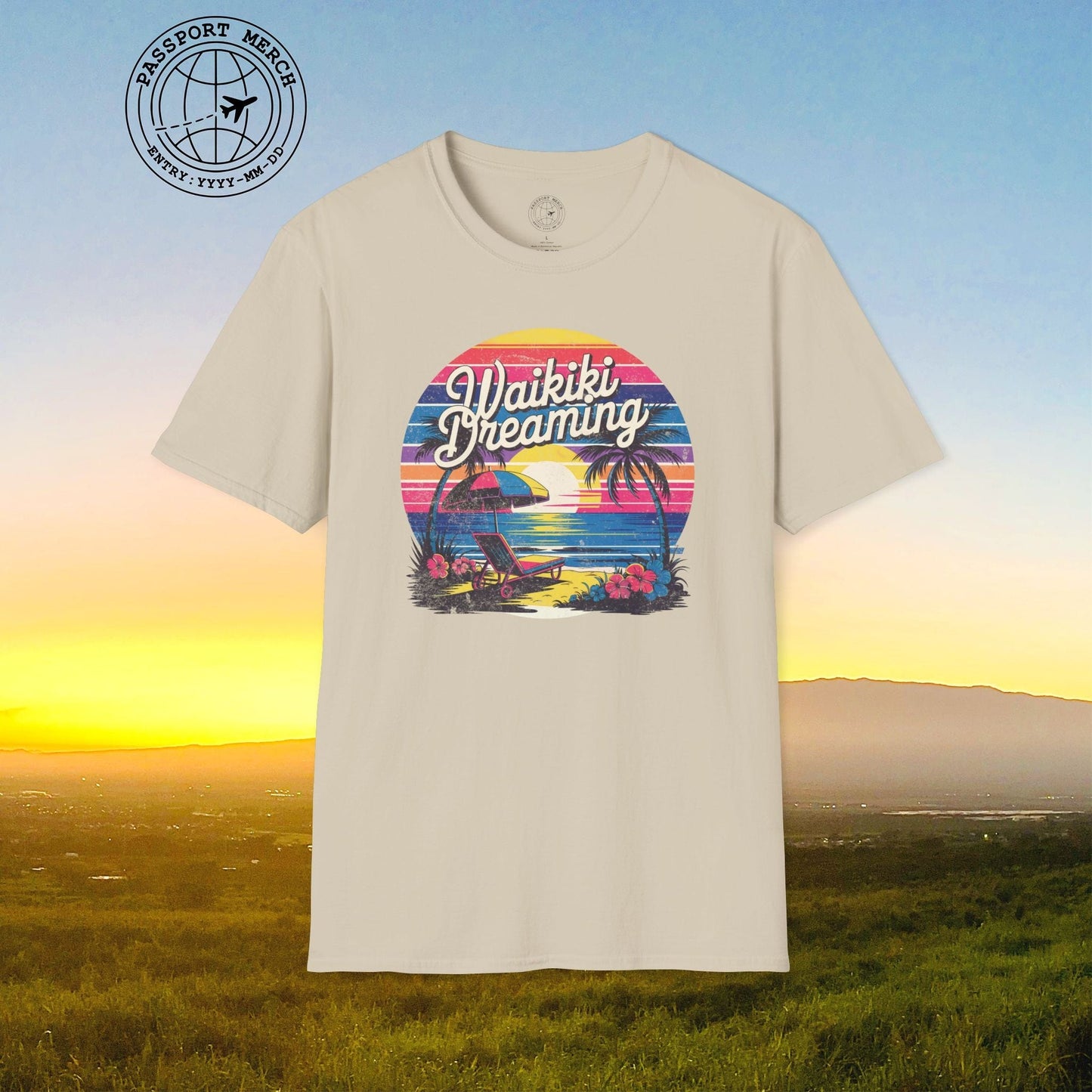 Retro Waikiki Dreaming, Hawaii T-Shirt