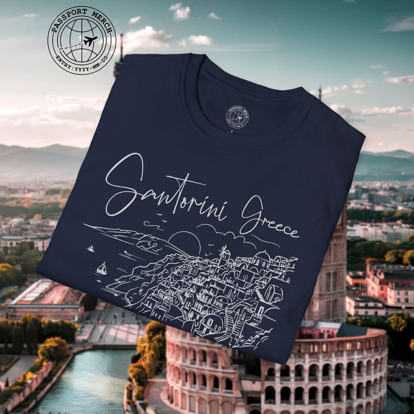 Santorini Dreaming Greece T-Shirt