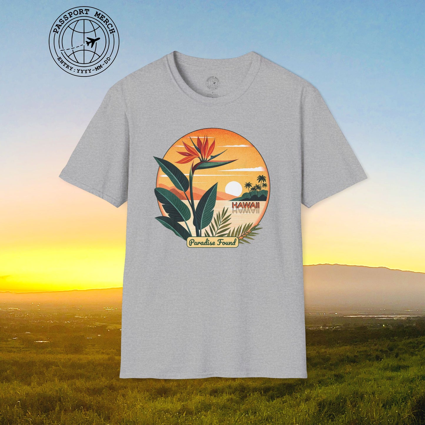 Retro (Bird of) Paradise Found, Hawaii T-Shirt