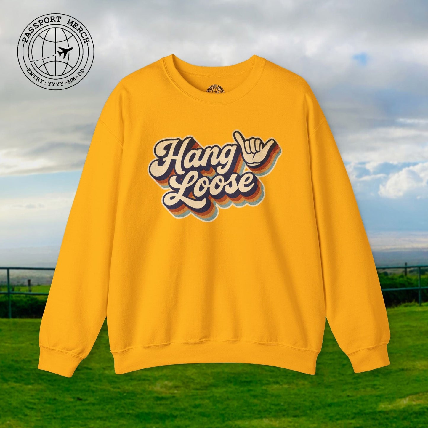 Classic 70s, Hang Loose, Hawaii Crewneck