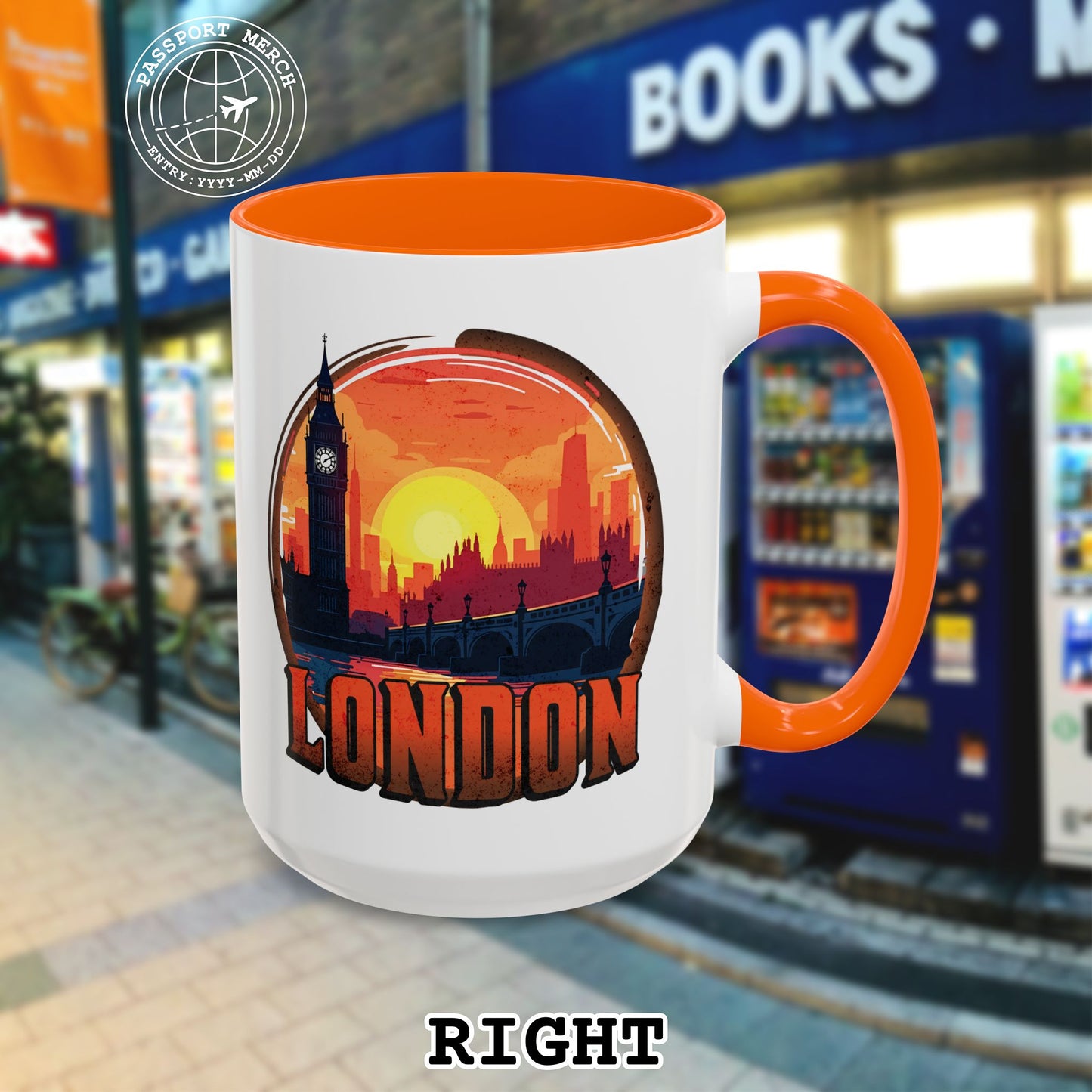 Vintage Big Ben Sunset, London, England 15oz Mug