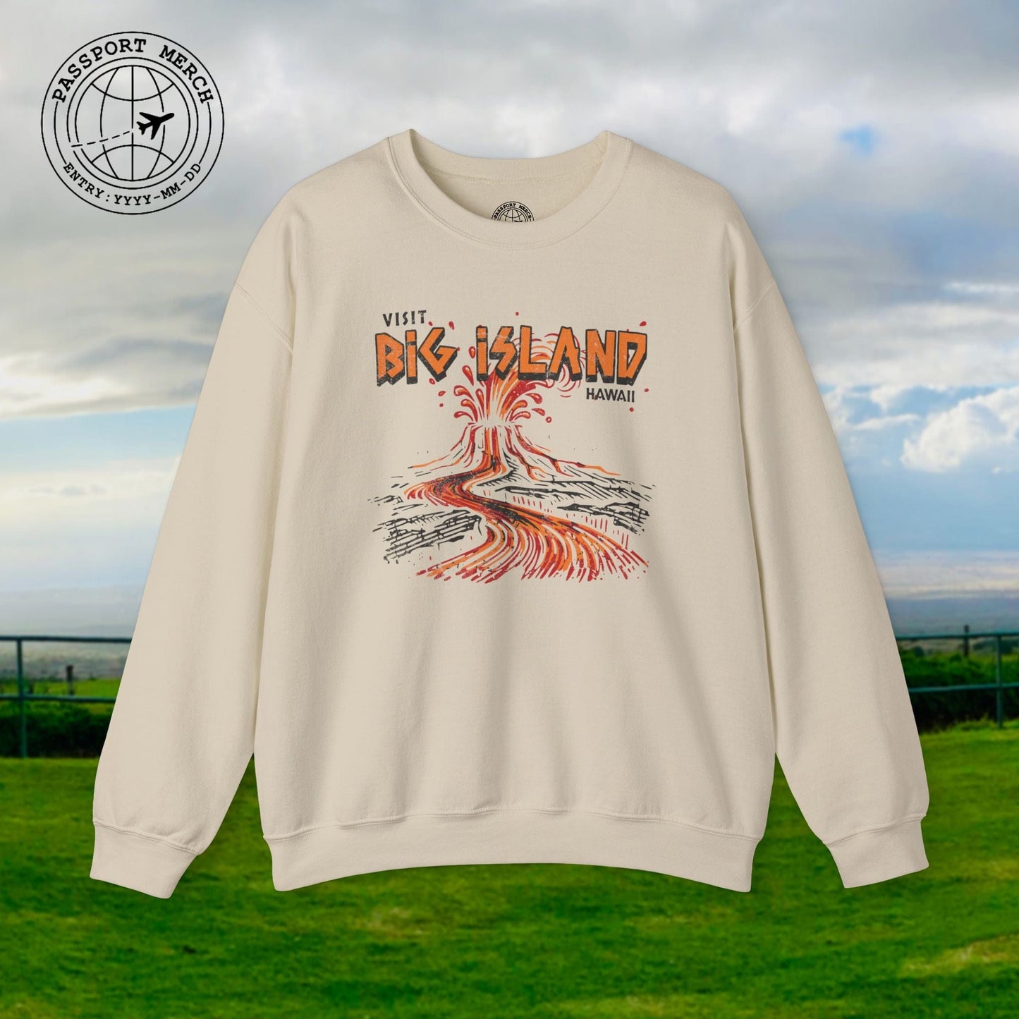 Vintage Visit Big Island, Hawaii Crewneck