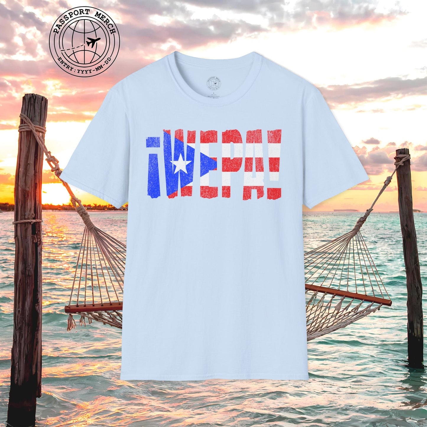 Wepa Puerto Rico Letter Flag T-Shirt