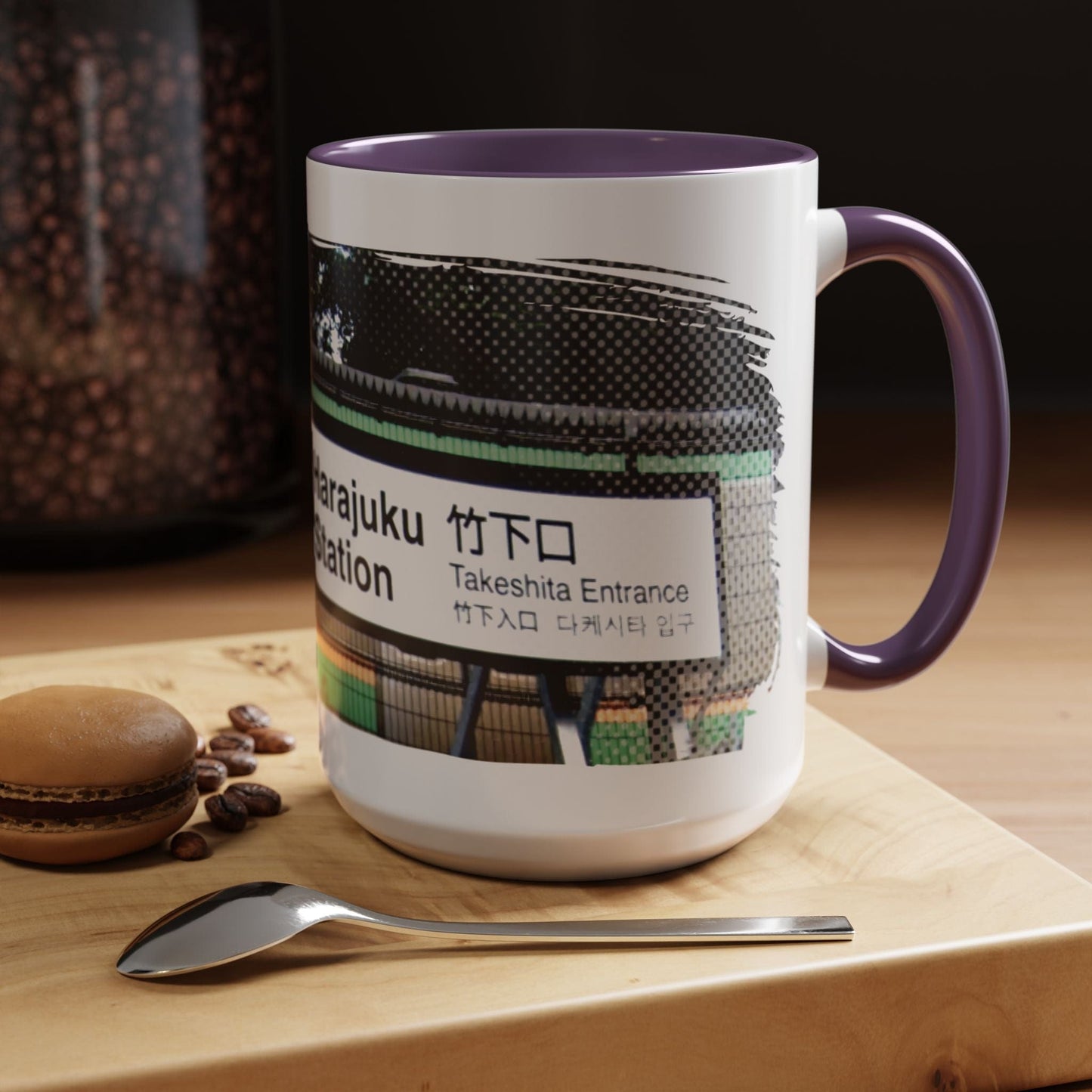 Signs of Wanderlust, Takeshita Street Harajuku Japan 15oz Mug