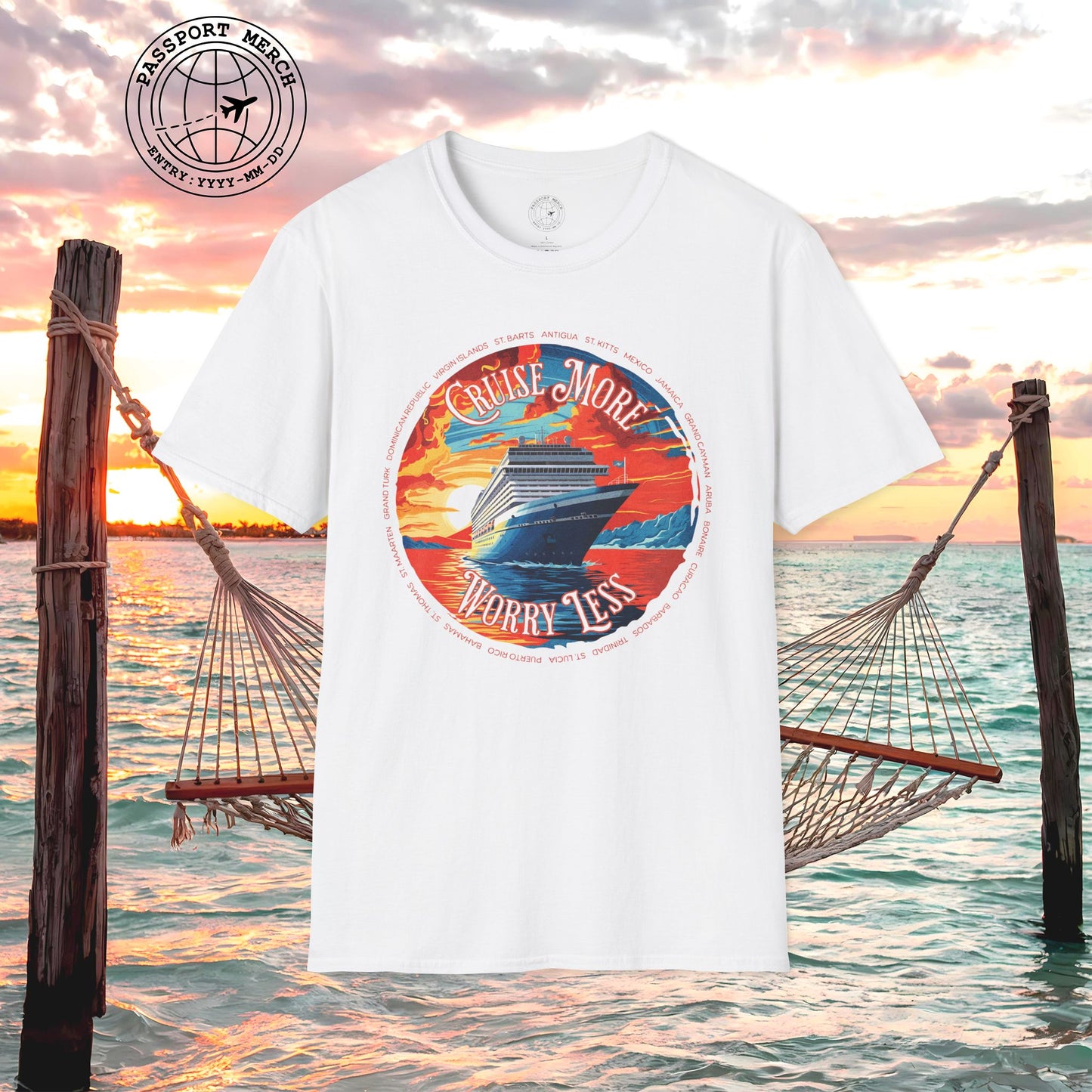 Cruise More Worry Less Caribbean T-Shirt