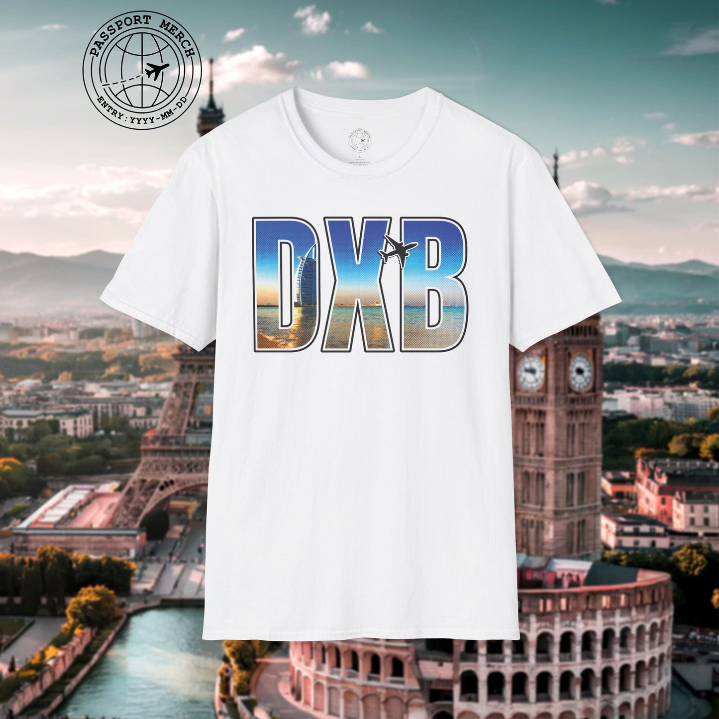 Airport Window Dubai United Arab Emirates DXB T-Shirt