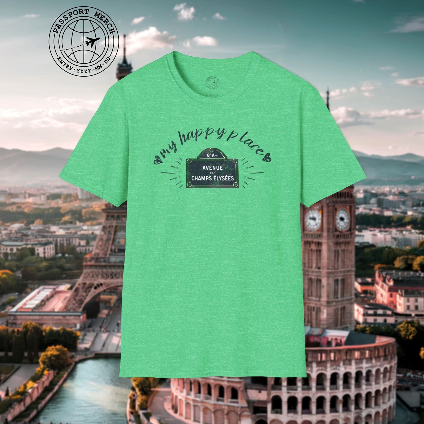 Signs of Wanderlust, Avenue des Champs-Élysées, Paris, France T-Shirt