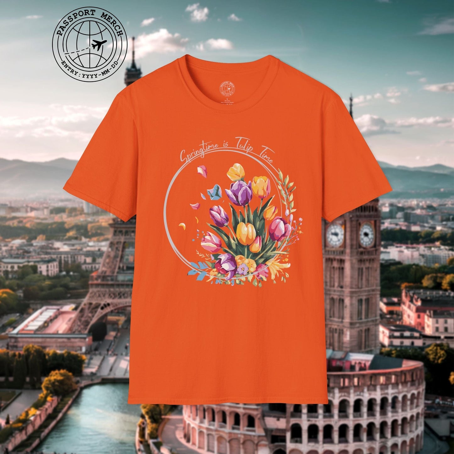 Springtime is Tulip Time in Holland T-Shirt