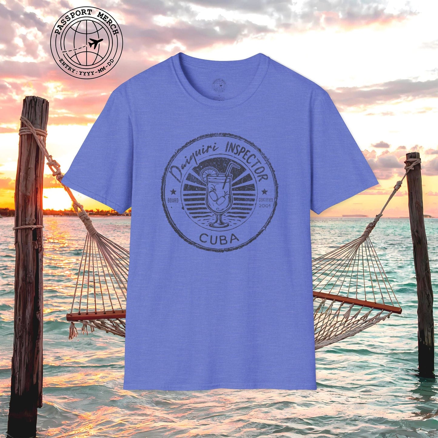 Board Certified Daiquiri Inspector, Cuba T-Shirt
