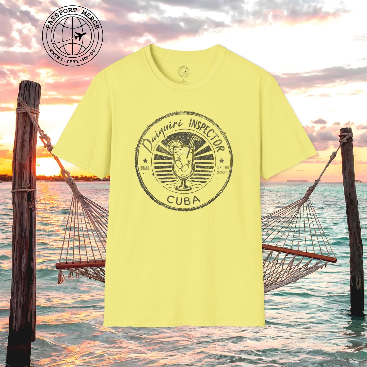Board Certified Daiquiri Inspector, Cuba T-Shirt