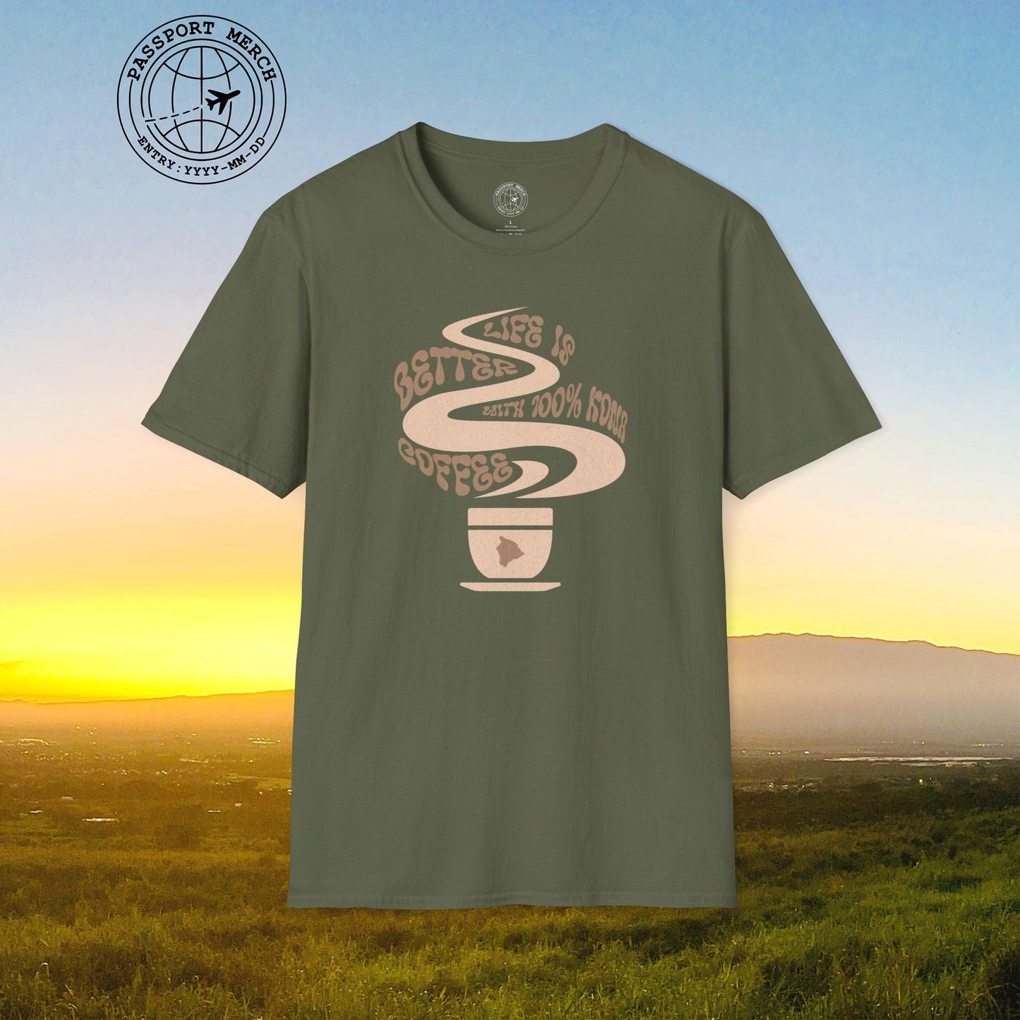 Life is better with 100% Kona Coffee, Hawaii T-Shirt