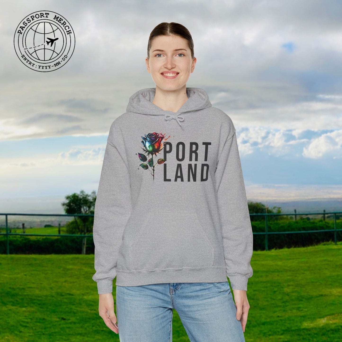 Portland Rose, Oregon Hoodie