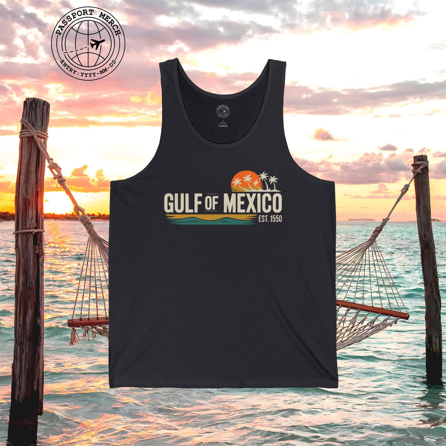 Vintage Retro Gulf of Mexico Tank Top