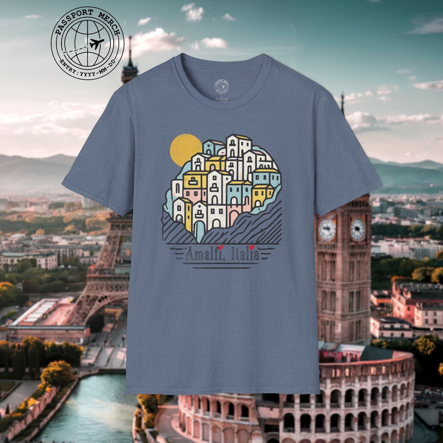 Hearts for Amalfi, Italy T-Shirt