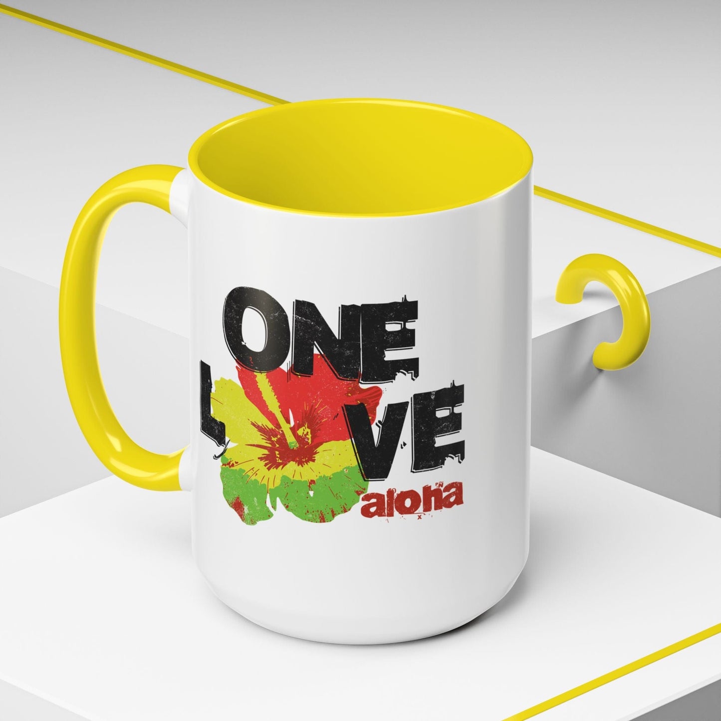 One Love, Aloha, Hawaii 15oz Mug