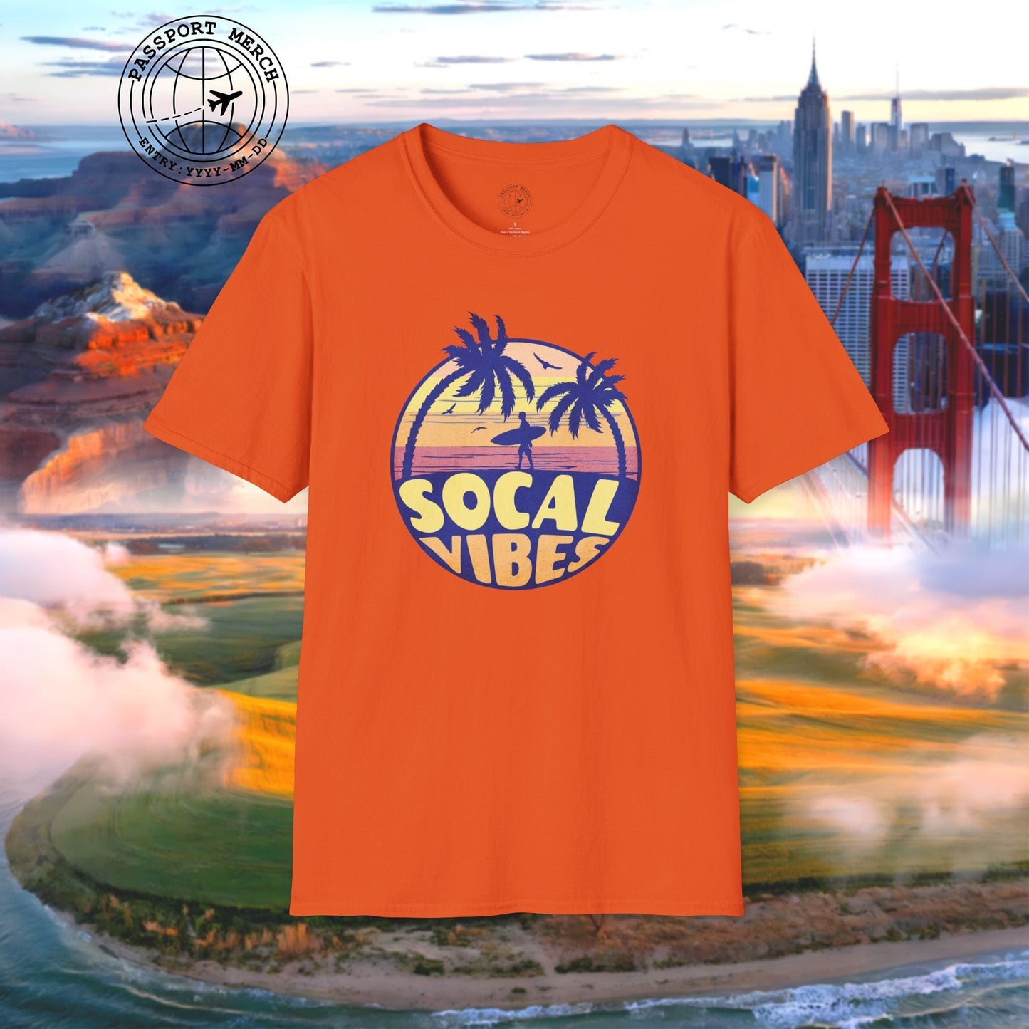 Retro SoCal Vibes, California T-Shirt