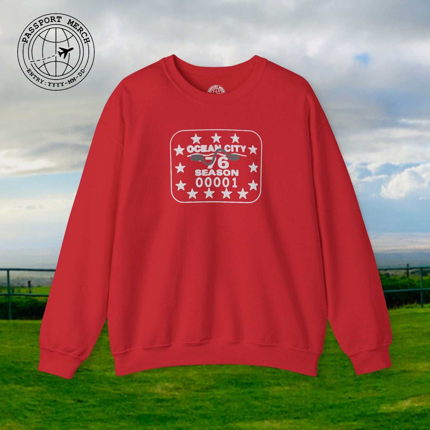 Vintage Ocean City 1976 Beach Tag, New Jersey Crewneck