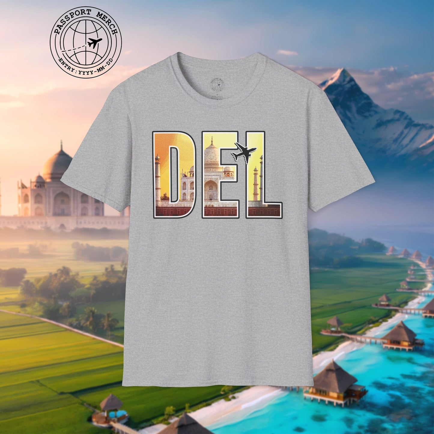 Airport Window New Delhi India DEL T-Shirt