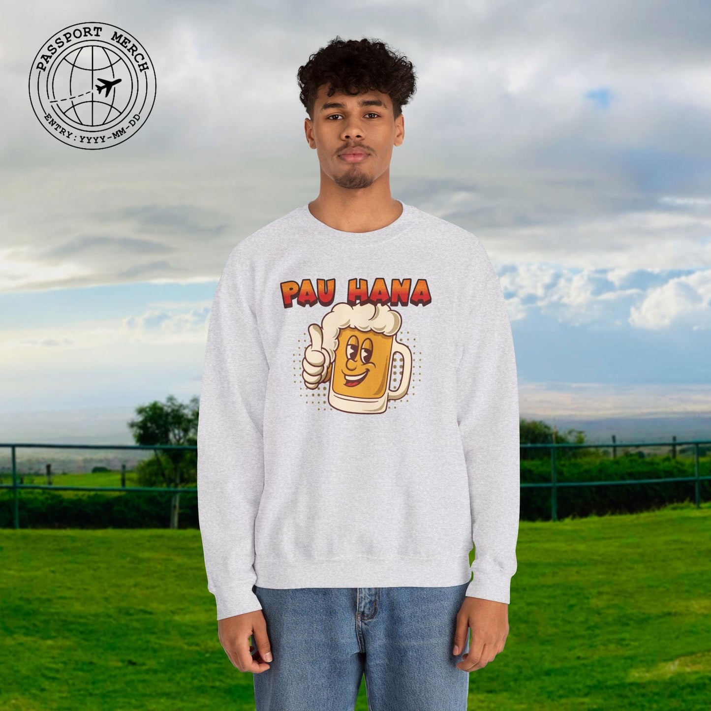 Pau Hana Beer, Hawaii Crewneck