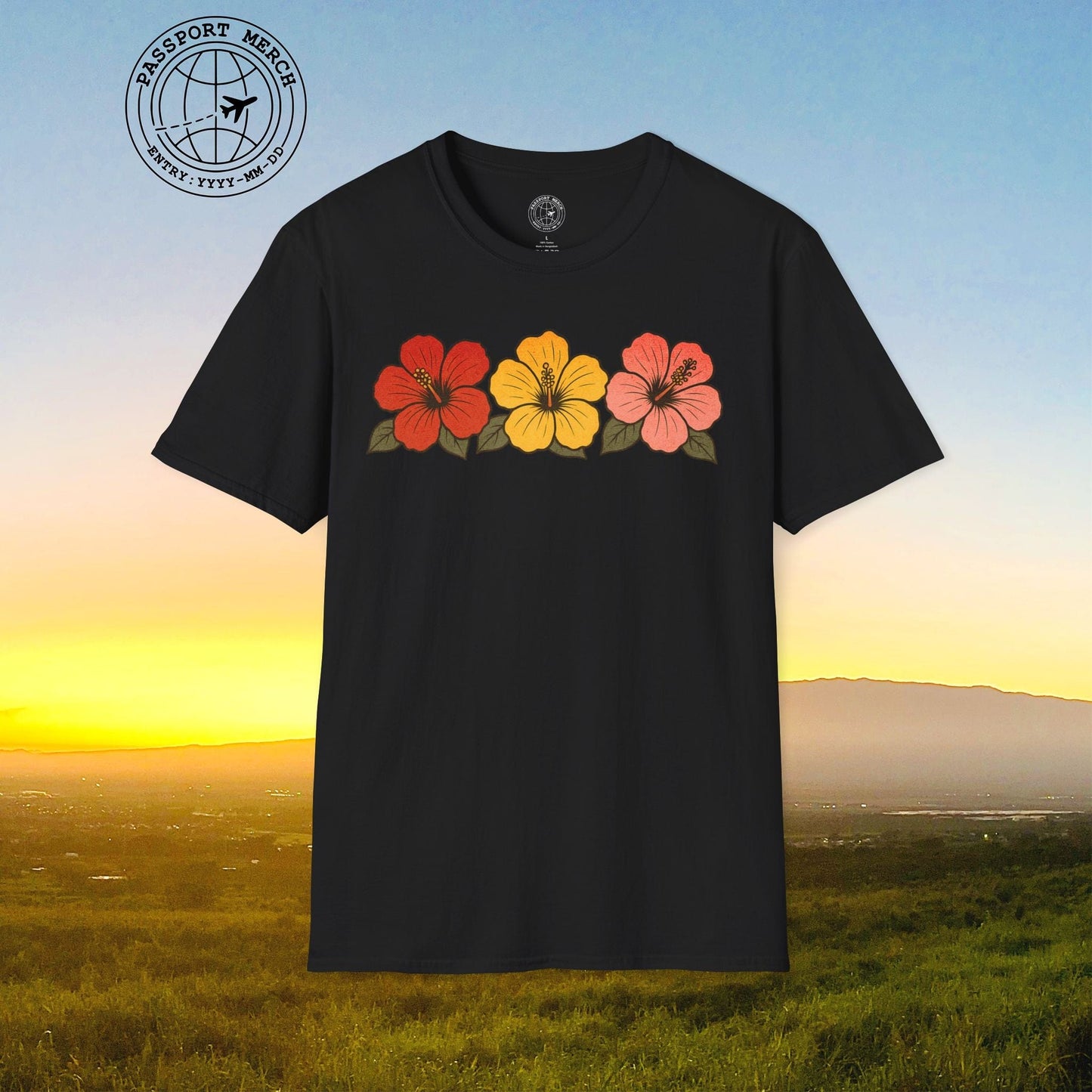 Three Vintage Hibiscus, Hawaii T-Shirt