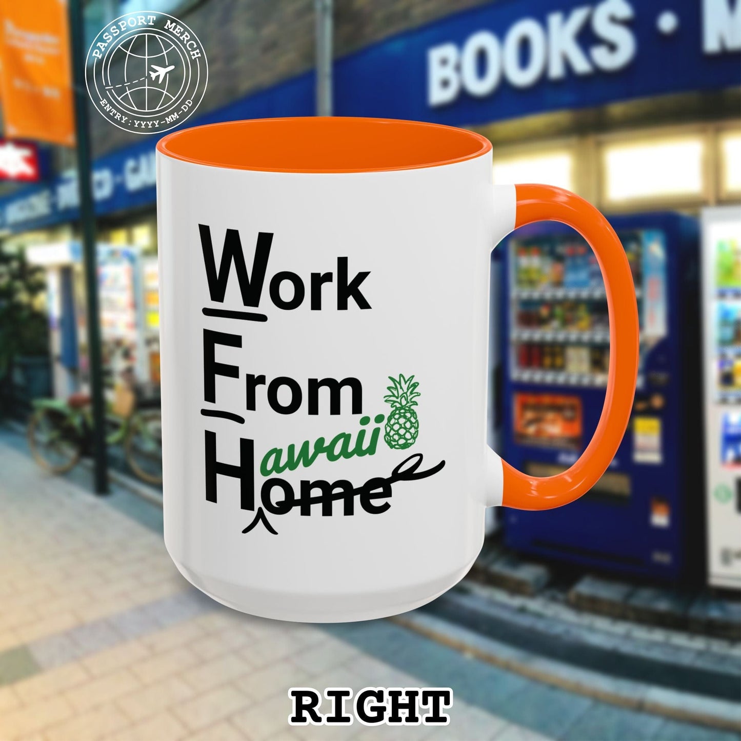 WFH, Work From Hawaii 15oz Mug
