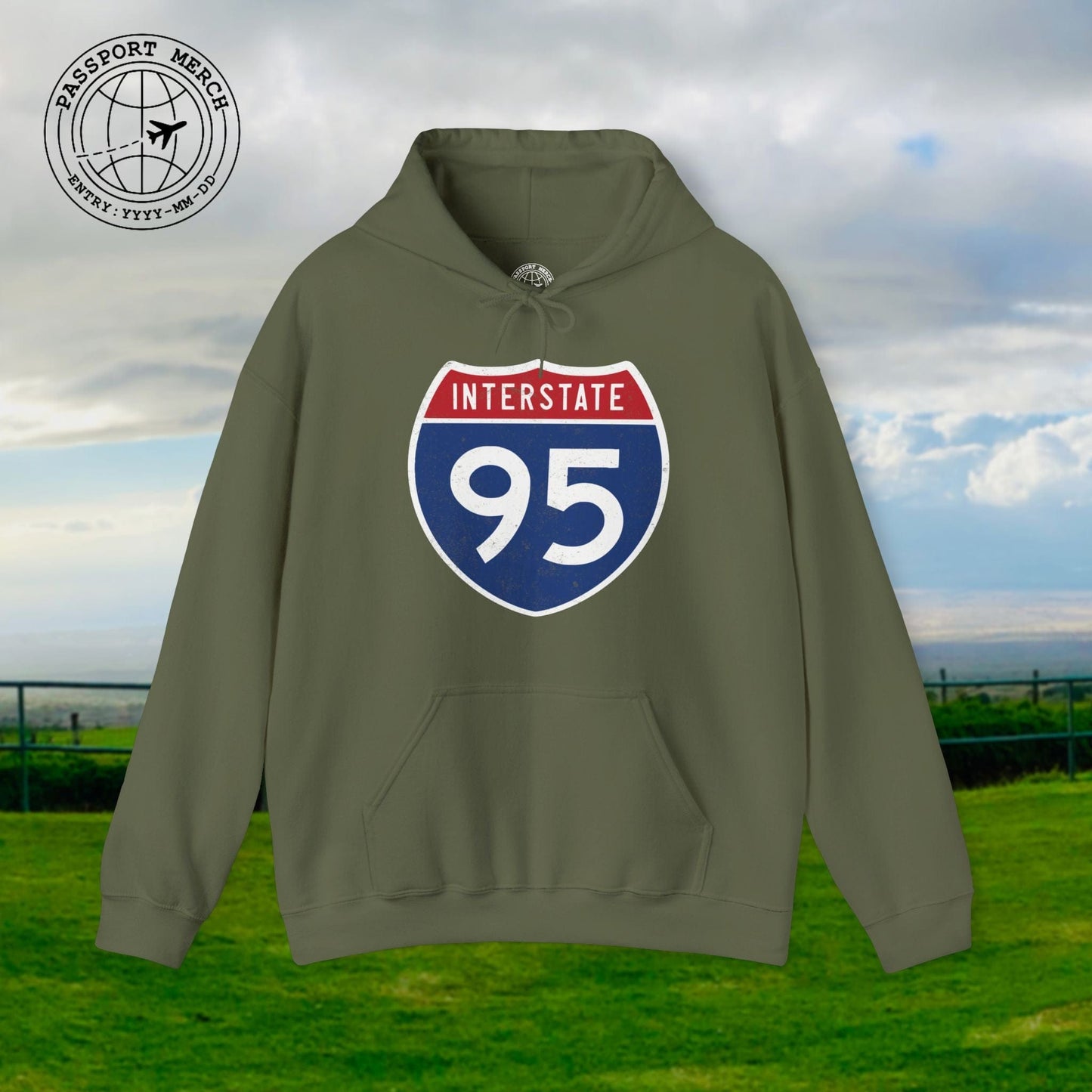 Signs of Wanderlust, Interstate 95, USA Hoodie
