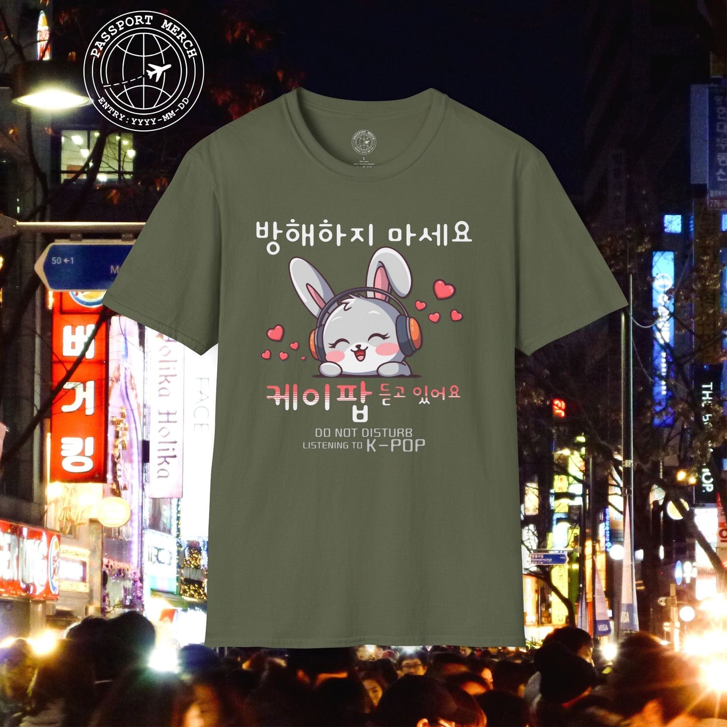 Do Not Disturb, Listening to K-Pop Korea T-Shirt
