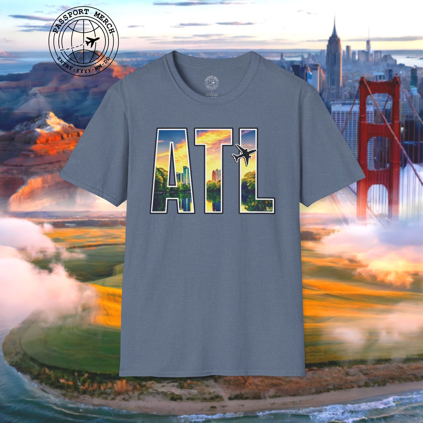 Airport Window Atlanta Georgia ATL T-Shirt