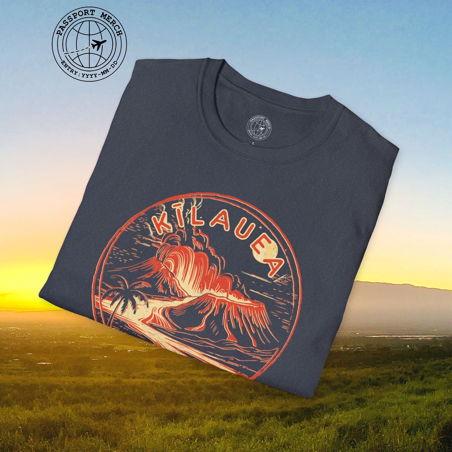 Vintage Kilauea Eruption, Hawaii T-Shirt
