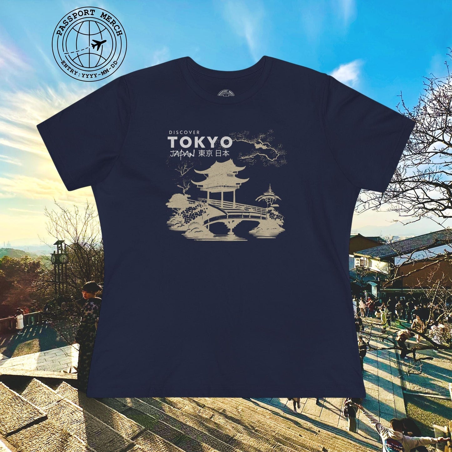 Discover Tokyo Japan, Womens Fit T-Shirt