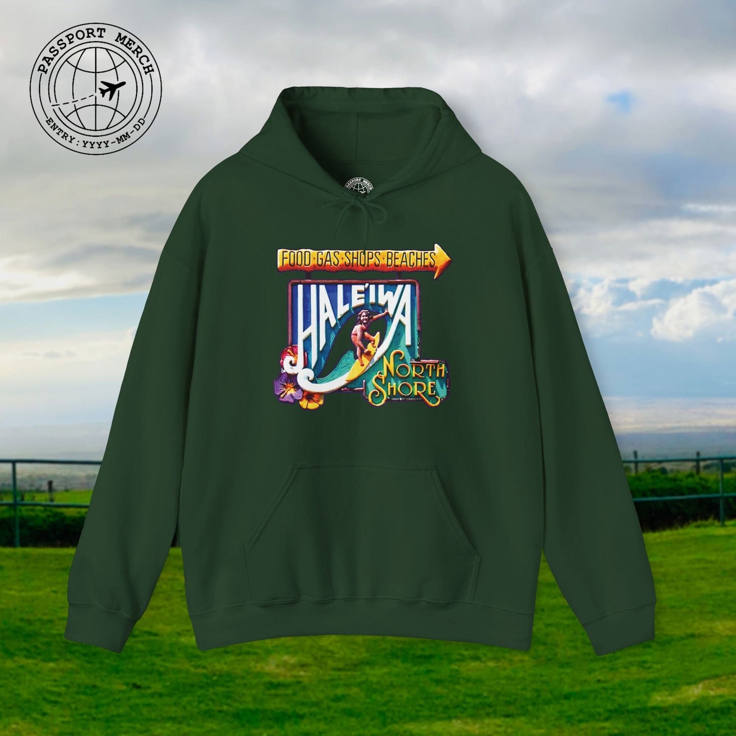 Signs of Wanderlust, Hale'iwa (South) Oahu, Hawaii Hoodie