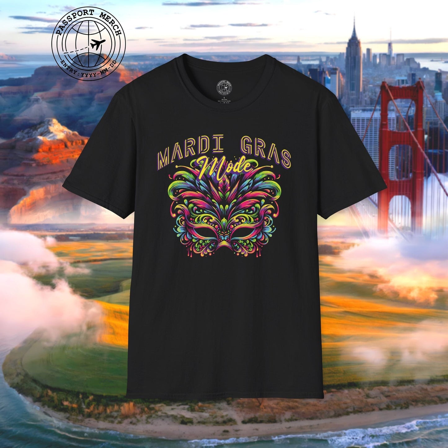 Mardi Gras Mode, Louisiana T-Shirt